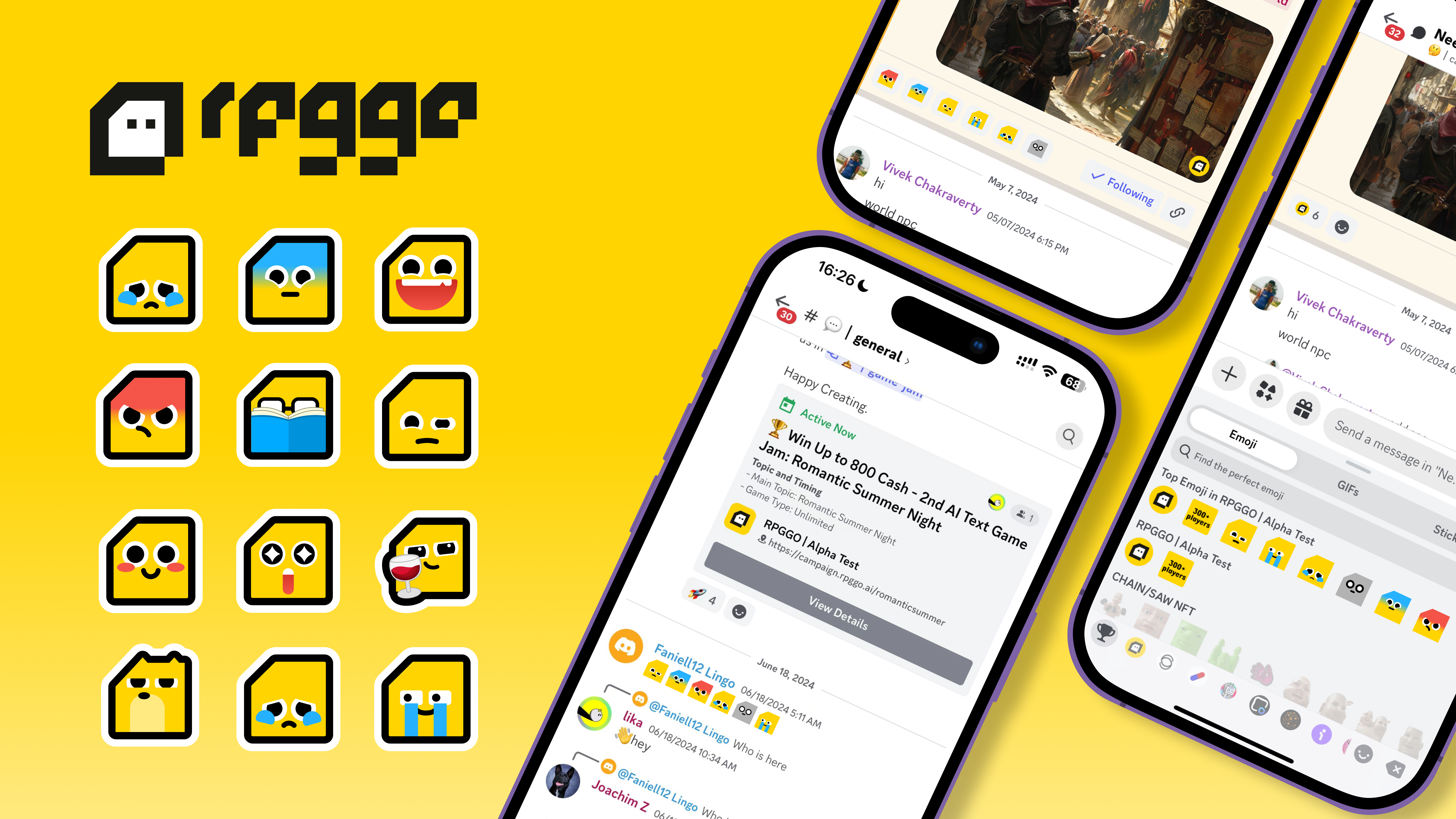 RPGGO — Emoji & Sticker Design for Community Engagement